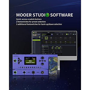 Mooer GE200 Pro Li Amp Modeling & Multi Effects Processor with Built In Rechargeable Battery
